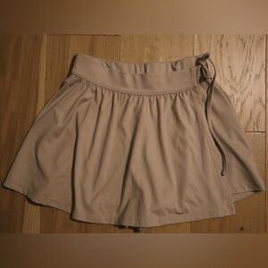 MWL by Madewell Performance Wrap Skort in Sandstone Beige
